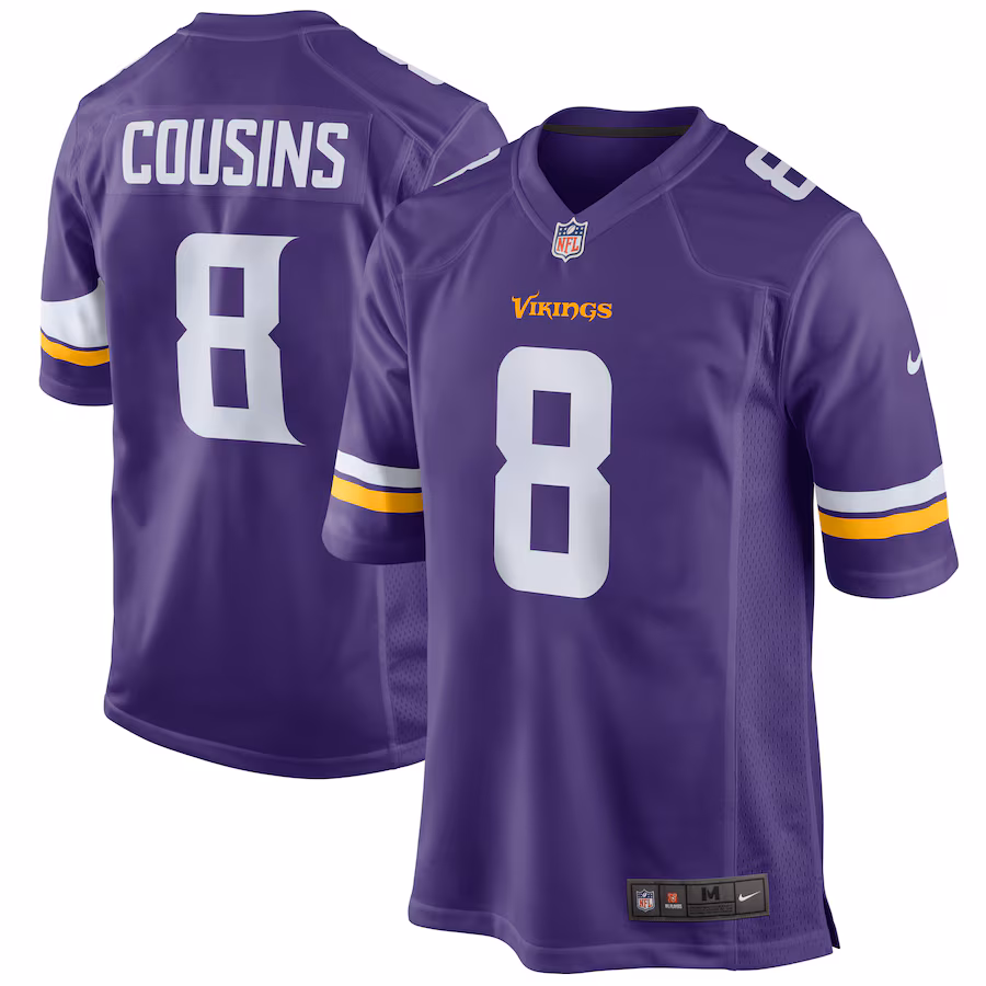 Youth Minnesota Vikings Kirk Cousins Nike Purple Game Jersey - ujerseystore
