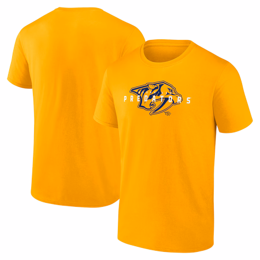 Men's Nashville Predators Gold Coordinate T-Shirt - ujerseystore