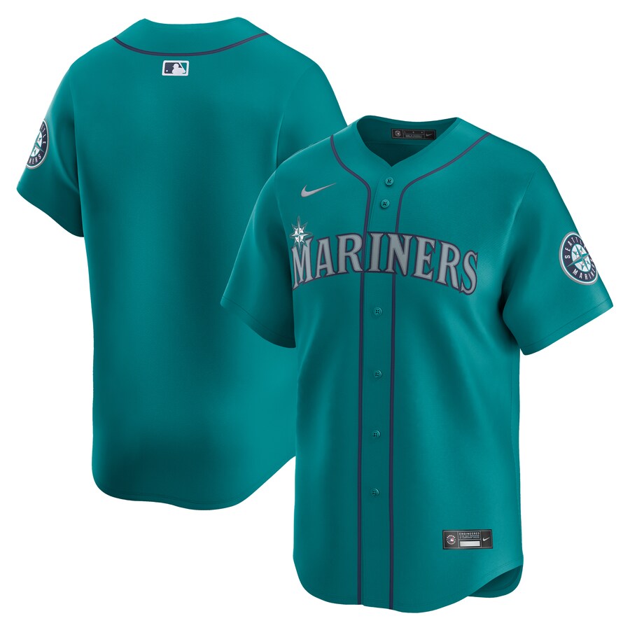 Men's Seattle Mariners  Nike Aqua  Alternate Limited Jersey - ujerseystore