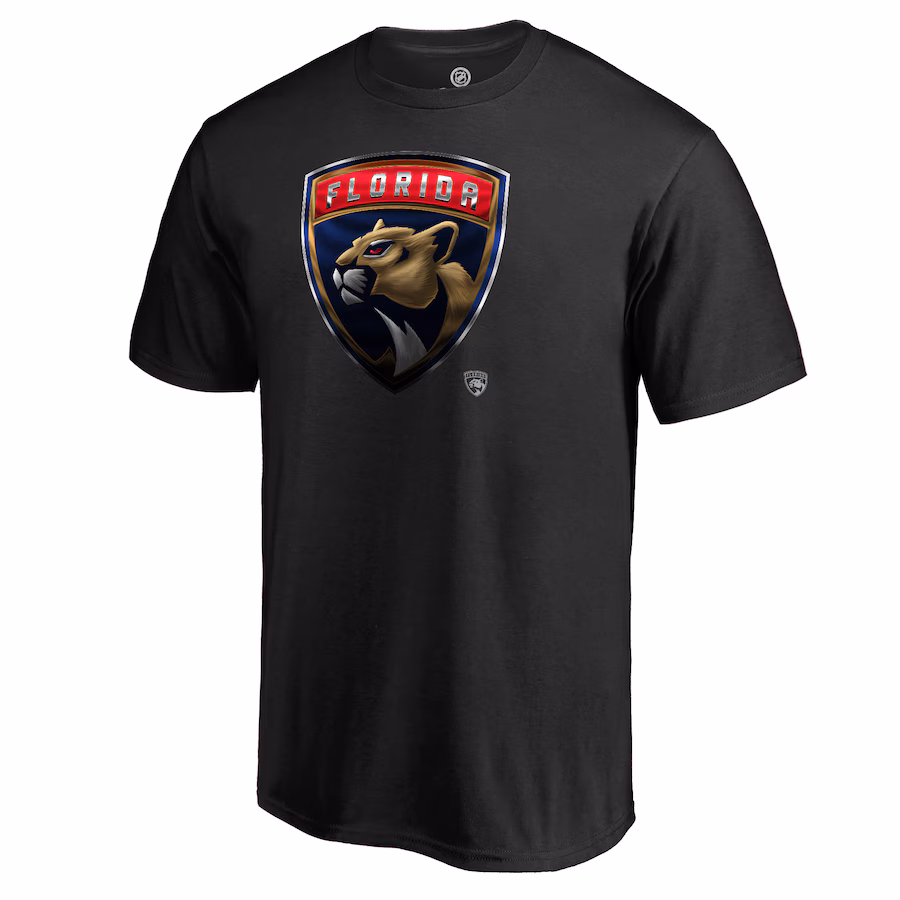 Men's Florida Panthers Black Midnight Mascot T-Shirt - ujerseystore
