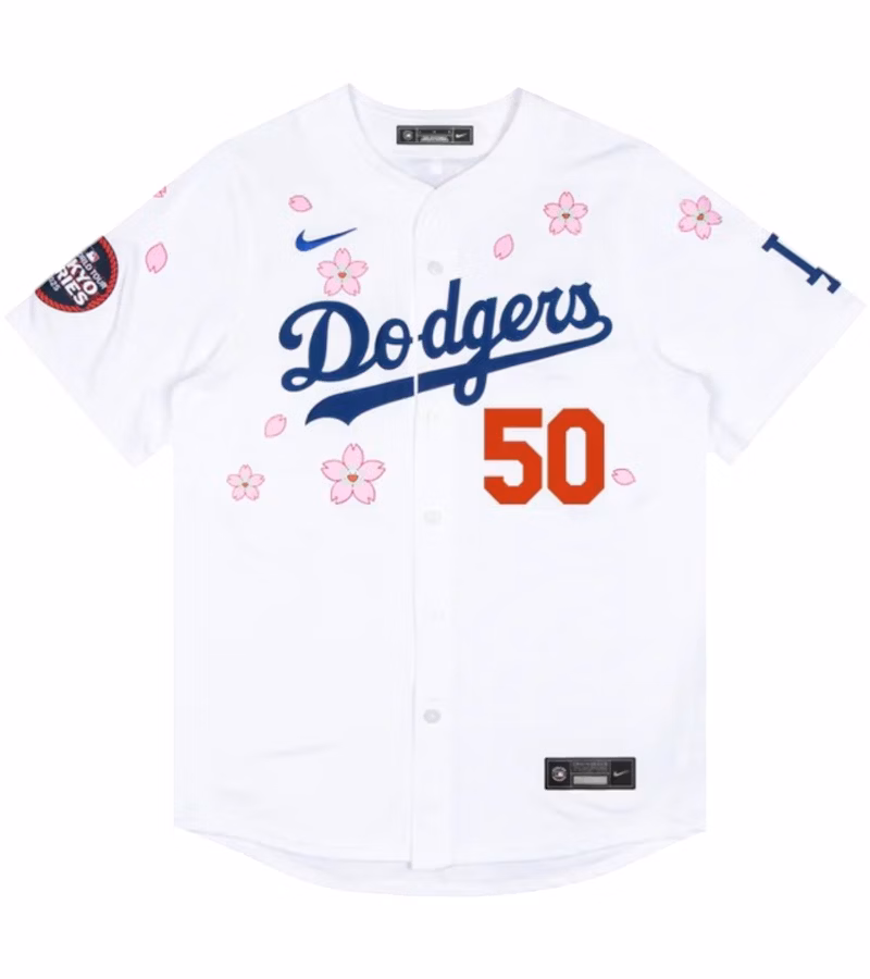 Nike x Takashi Murakami x MLB World Tour Tokyo Series 2025 Dodgers Betts Jersey - ujerseystore