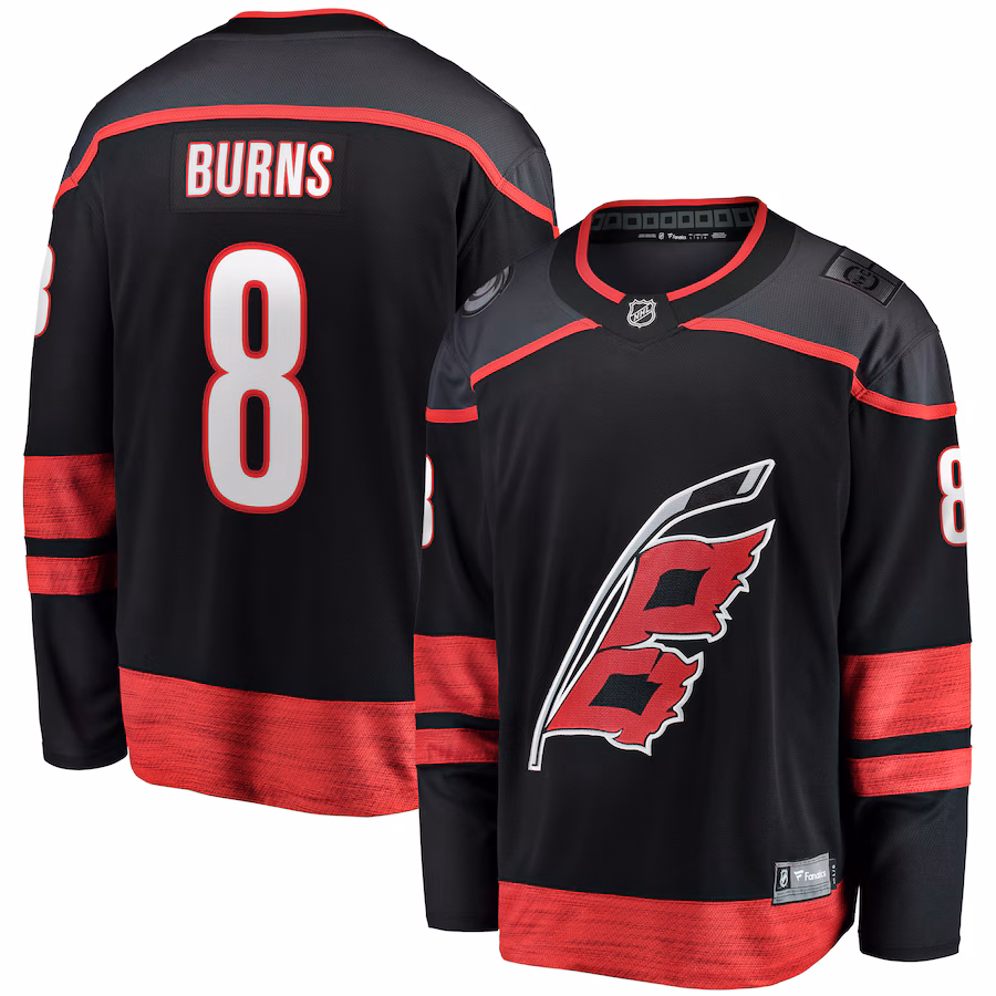 Men's Carolina Hurricanes Brent Burns Fanatics Black Home Breakaway Player Jersey - ujerseystore