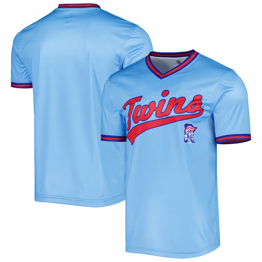 Men's Minnesota Twins Stitches Light Blue Cooperstown Collection Team Jersey - ujerseystore