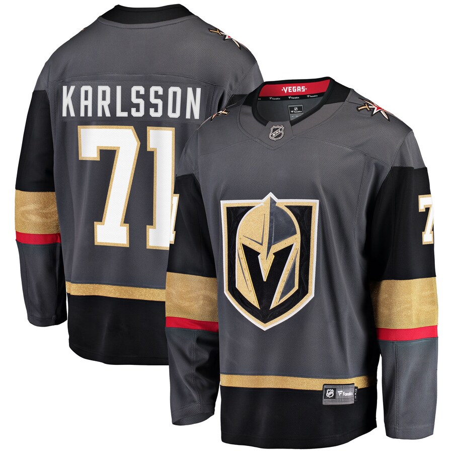 Men's Vegas Golden Knights William Karlsson Fanatics Branded Gray Alternate Premier Breakaway Player Jersey - ujerseystore