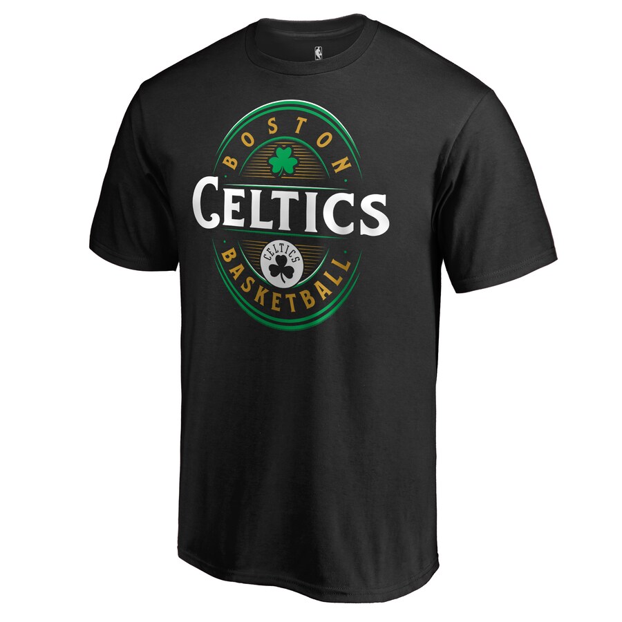 Men's Boston Celtics Black Forever Lucky T-Shirt - ujerseystore