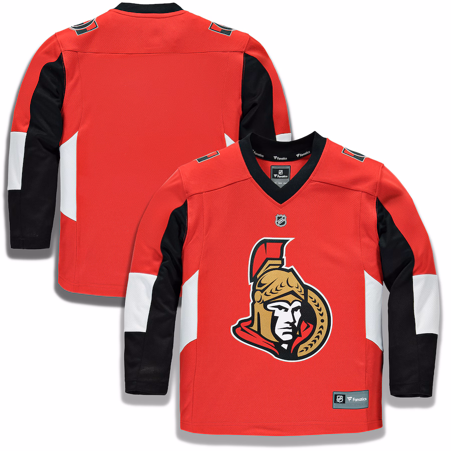 Youth Ottawa Senators Fanatics Red Home Replica Blank Jersey - ujerseystore