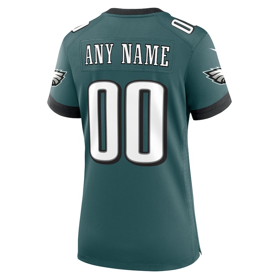 Women's Philadelphia Eagles Nike Midnight Green Custom Game Jersey - ujerseystore