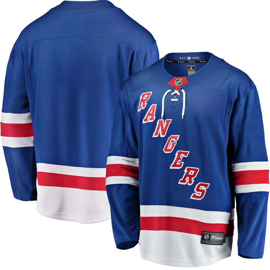 Men's New York Rangers Fanatics Branded Blue Breakaway Home Jersey - ujerseystore
