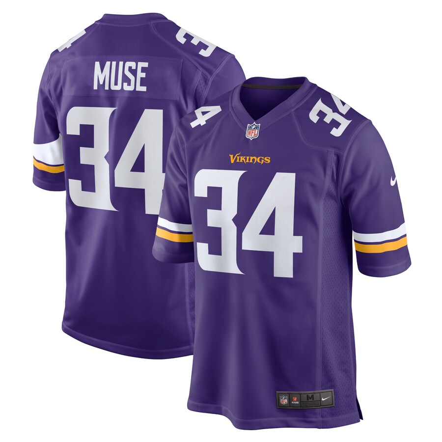 Men's Minnesota Vikings Nick Muse Nike Purple Home Game Player Jersey - ujerseystore