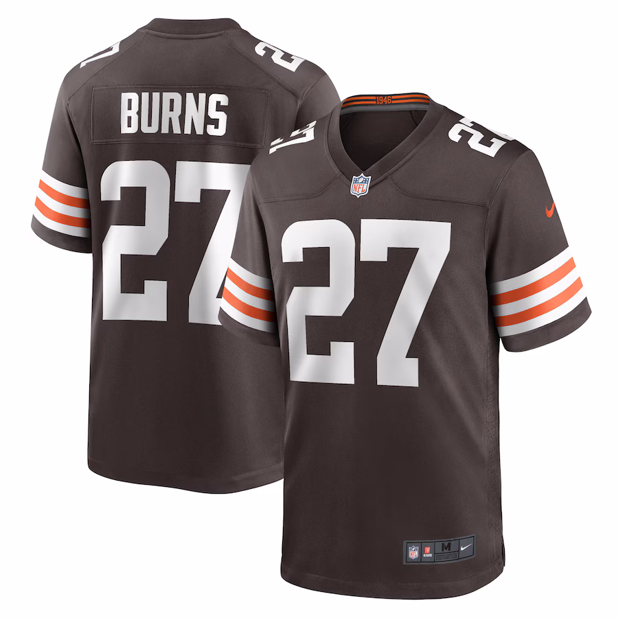 Men's Cleveland Browns Lorenzo Burns Nike  Brown Team Game Jersey - ujerseystore