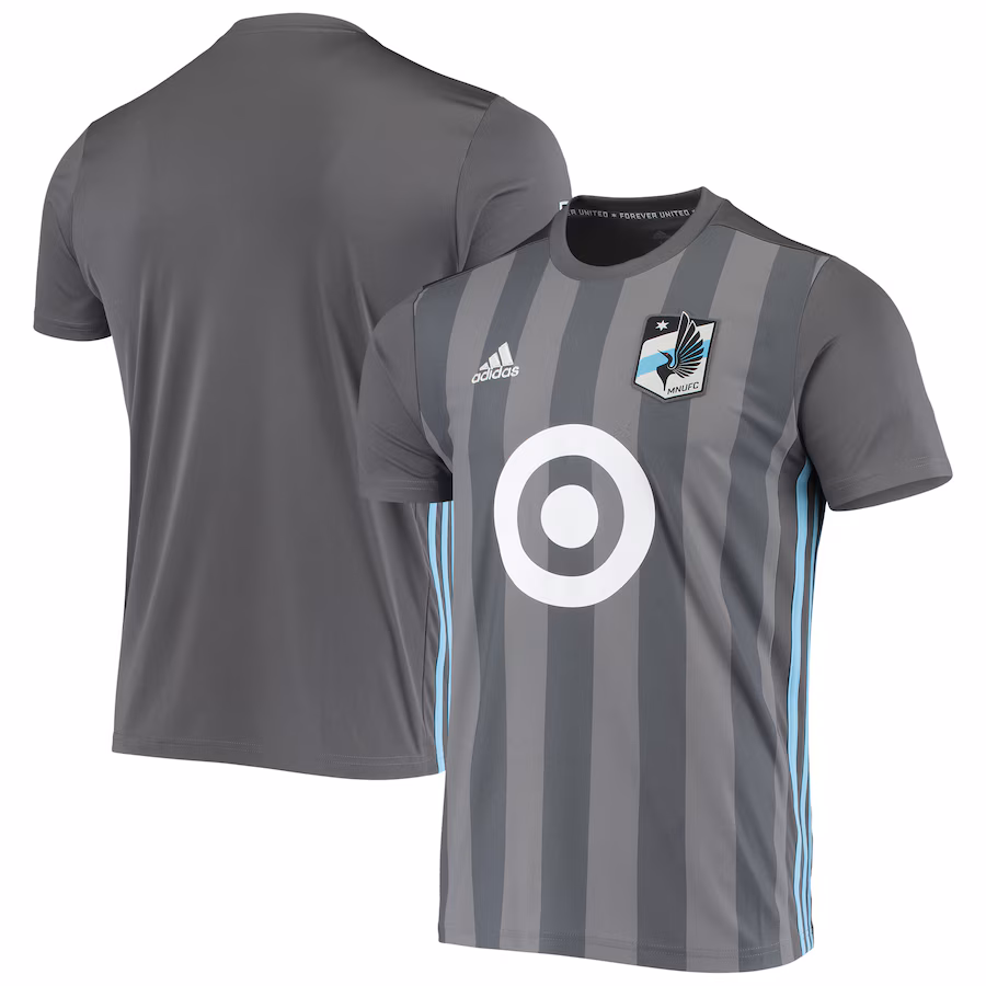 Men's Minnesota United FC adidas Gray 2018/19 Primary Replica Team Jersey - ujerseystore
