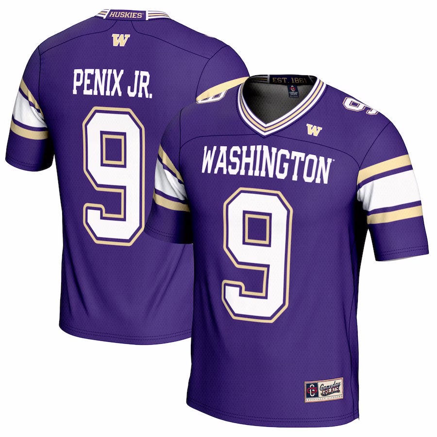 Michael Penix Jr. Washington Huskies GameDay Greats Youth NIL Player Football Jersey - Purple - ujerseystore