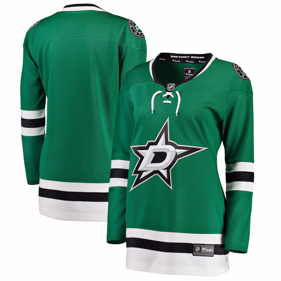 Women's Dallas Stars Fanatics Green Breakaway Home Jersey - ujerseystore
