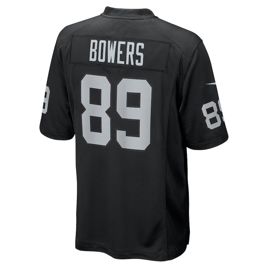 Men's Las Vegas Raiders Brock Bowers Nike Black 2024 NFL Draft First Round Pick Player Game Jersey - ujerseystore