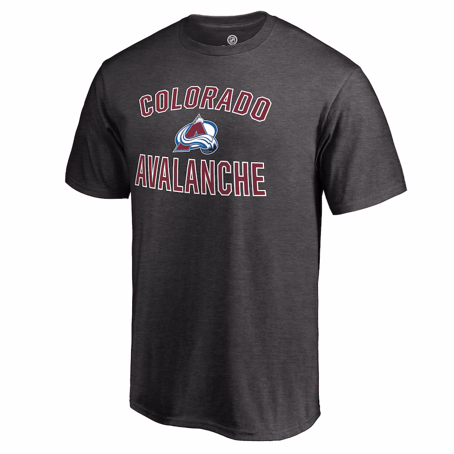 Men's Colorado Avalanche Heathered Gray Victory Arch T-Shirt - ujerseystore