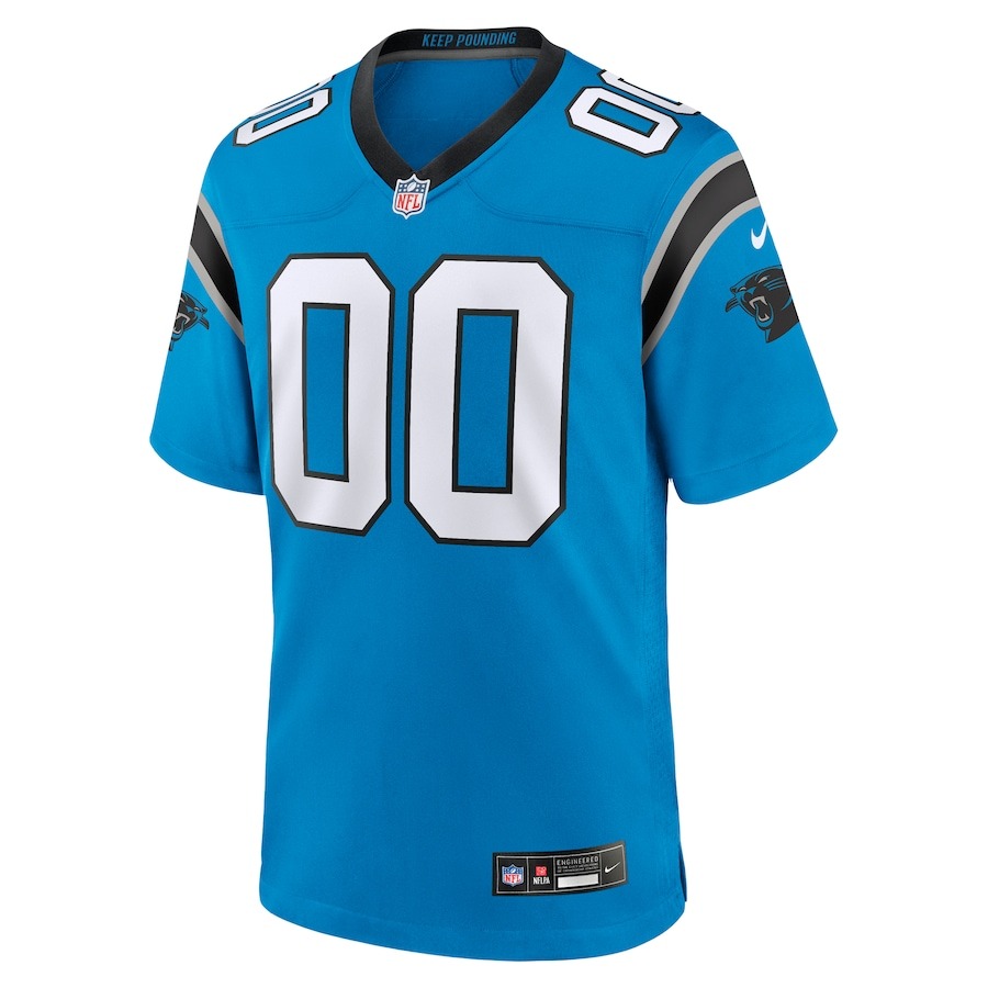 Men's Carolina Panthers  Nike Blue Alternate Custom Game Jersey - ujerseystore