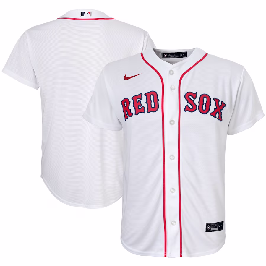 Youth Boston Red Sox Nike White Home Replica Team Jersey - ujerseystore