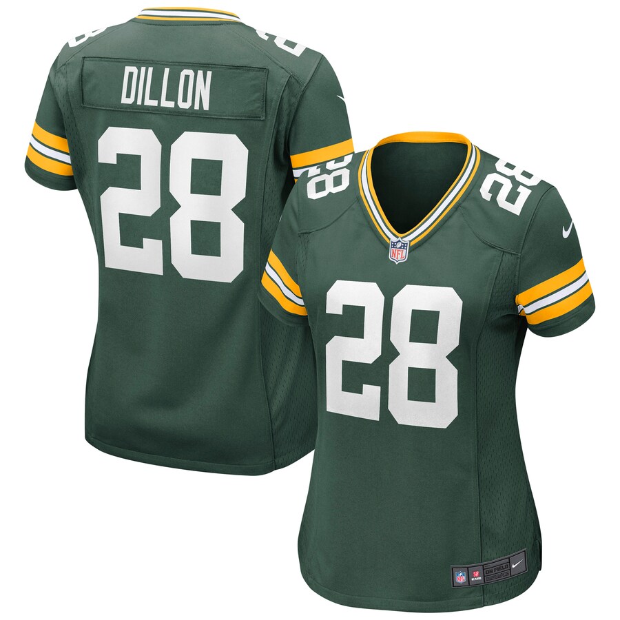 Women's Green Bay Packers AJ Dillon Nike Green Game Jersey - ujerseystore