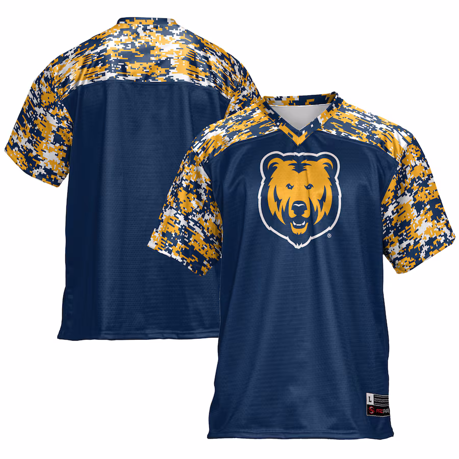 Men's GameDay Greats Blue Northern Colorado Bears Football Jersey - ujerseystore