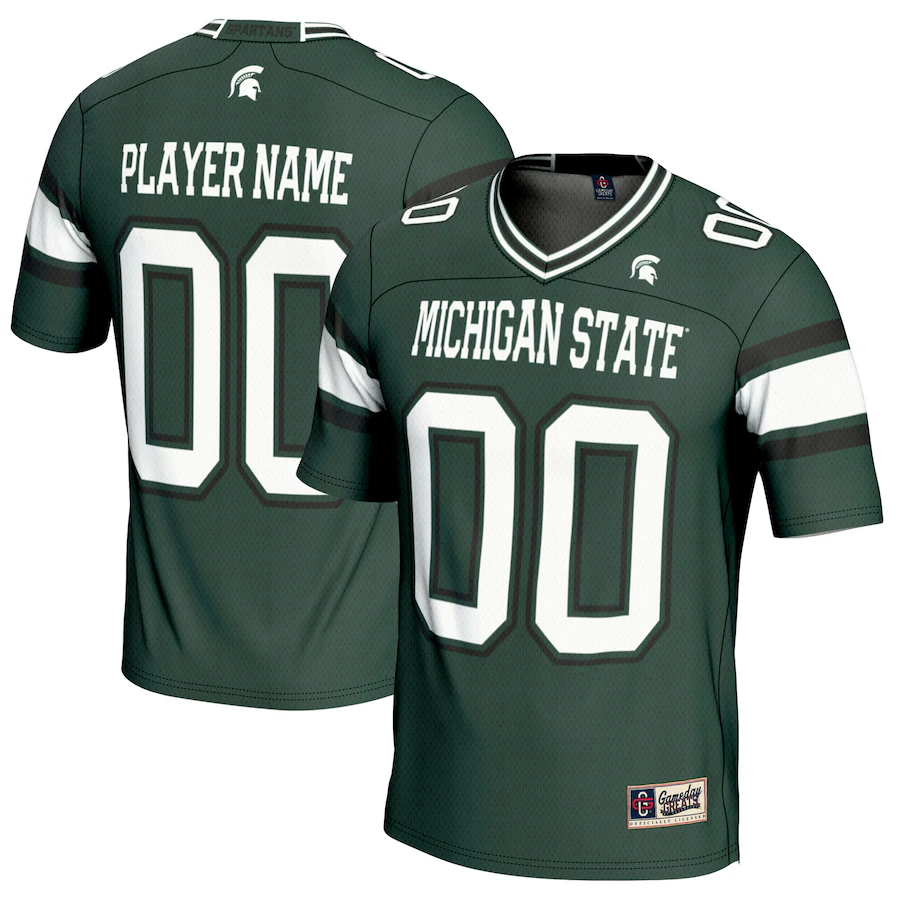 Michigan State Spartans GameDay Greats Youth NIL Pick-A-Player Football Jersey - Green - ujerseystore