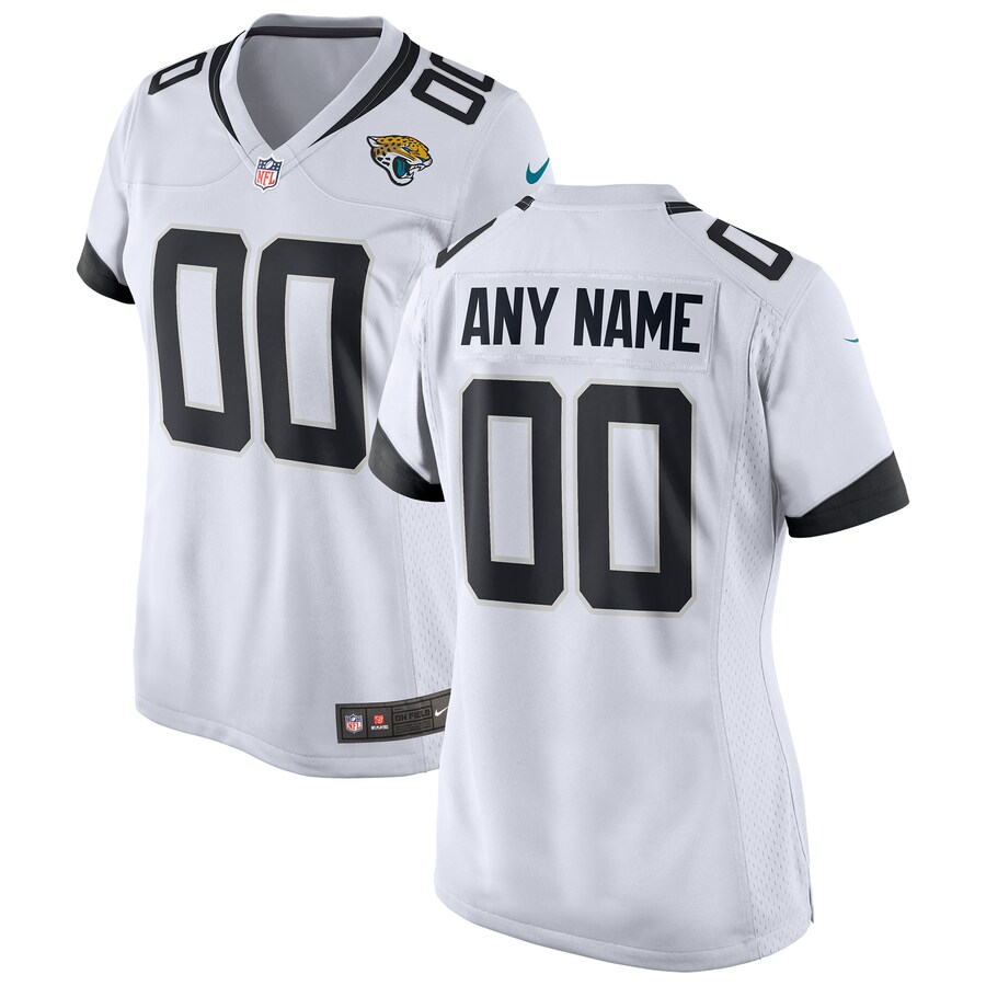 Women's Nike White Jacksonville Jaguars Custom Game Jersey - ujerseystore