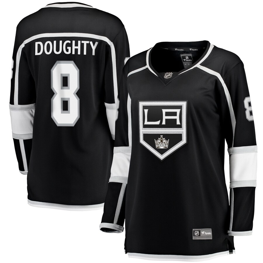 Women's Los Angeles Kings Drew Doughty Fanatics Branded Black Home Breakaway Player Jersey - ujerseystore