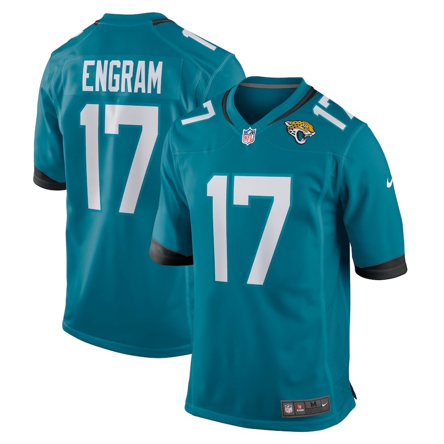 Men's Jacksonville Jaguars Evan Engram Nike Teal Game Jersey - ujerseystore
