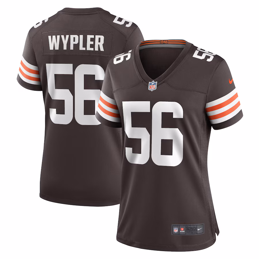Women's Cleveland Browns Luke Wypler Nike  Brown Team Game Jersey - ujerseystore
