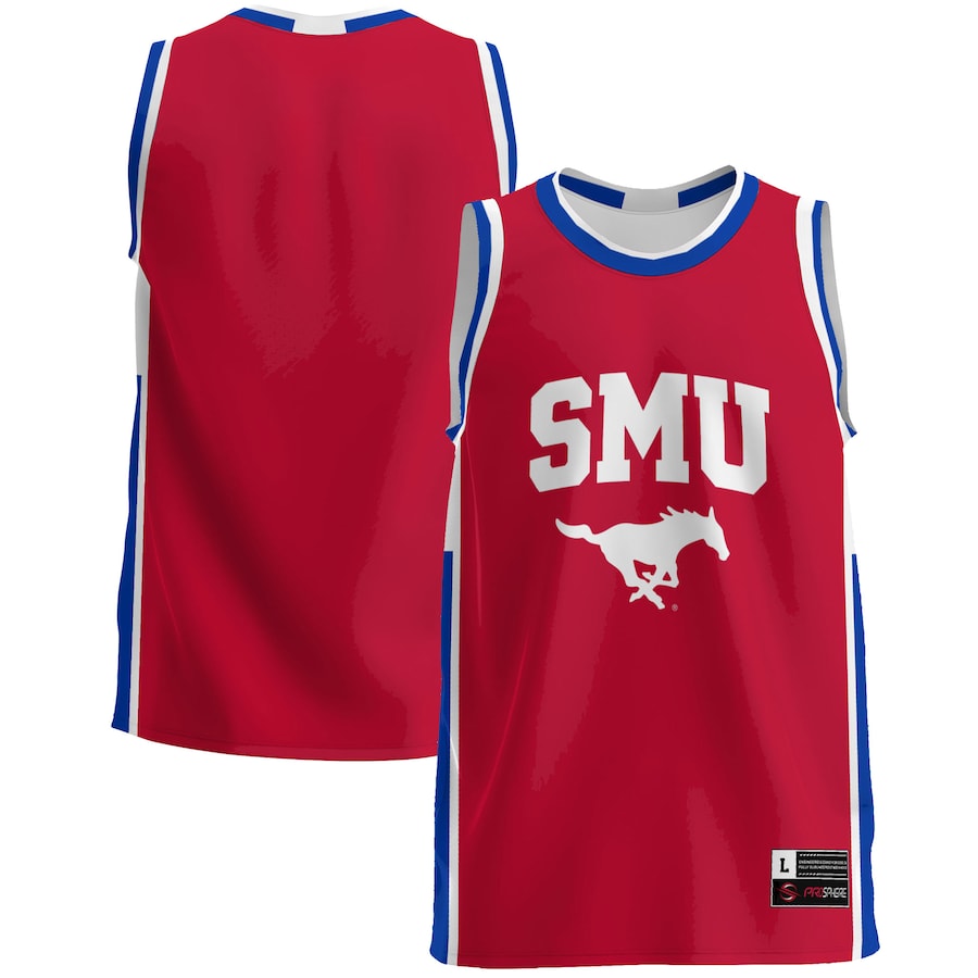 Men's GameDay Greats  Blue SMU Mustangs  Lightweight Basketball Jersey - ujerseystore