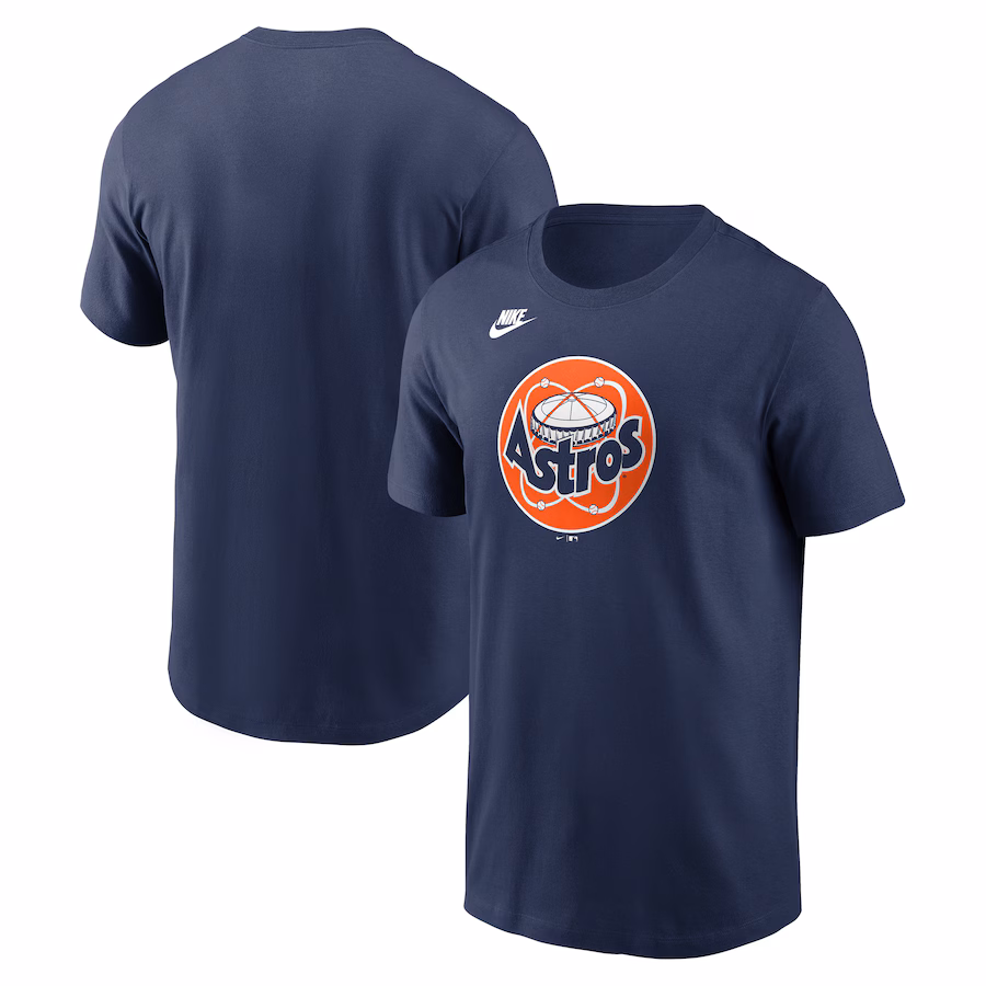 Men's Houston Astros Nike Navy Cooperstown Collection Team Logo T-Shirt - ujerseystore