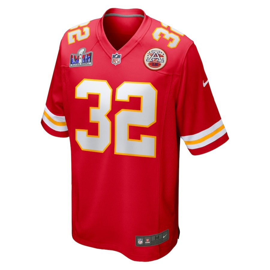 Men's Kansas City Chiefs Nick Bolton Nike Red Super Bowl LVIII Game Jersey - ujerseystore