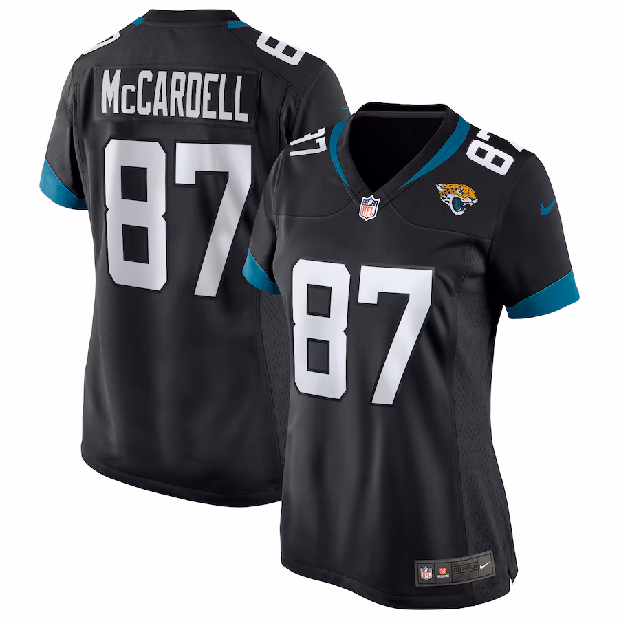 Women's Jacksonville Jaguars Keenan McCardell Nike Black Game Retired Player Jersey - ujerseystore