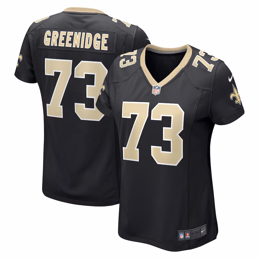 Women's New Orleans Saints Ethan Greenidge Nike Black Game Jersey - ujerseystore