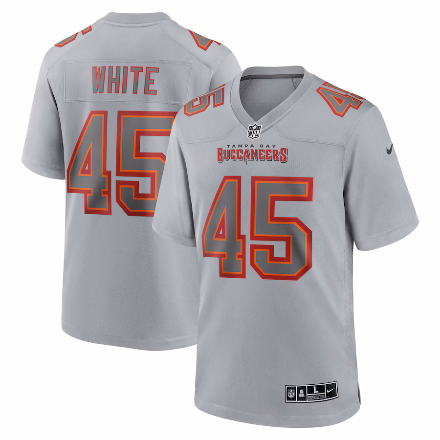 Men's Tampa Bay Buccaneers Devin White Nike Gray Atmosphere Fashion Game Jersey - ujerseystore