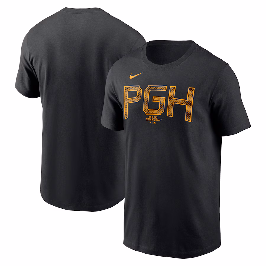 Men's Pittsburgh Pirates Nike Black City Connect Wordmark T-Shirt - ujerseystore