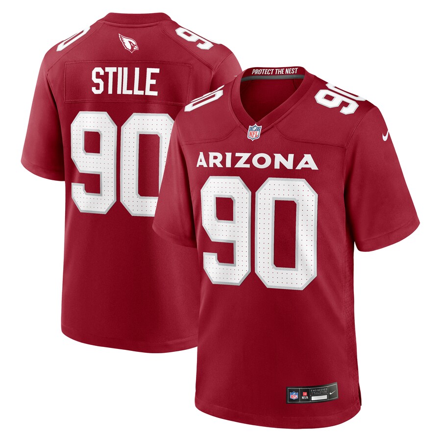 Men's Arizona Cardinals Ben Stille Nike  Cardinal Team Game Jersey - ujerseystore