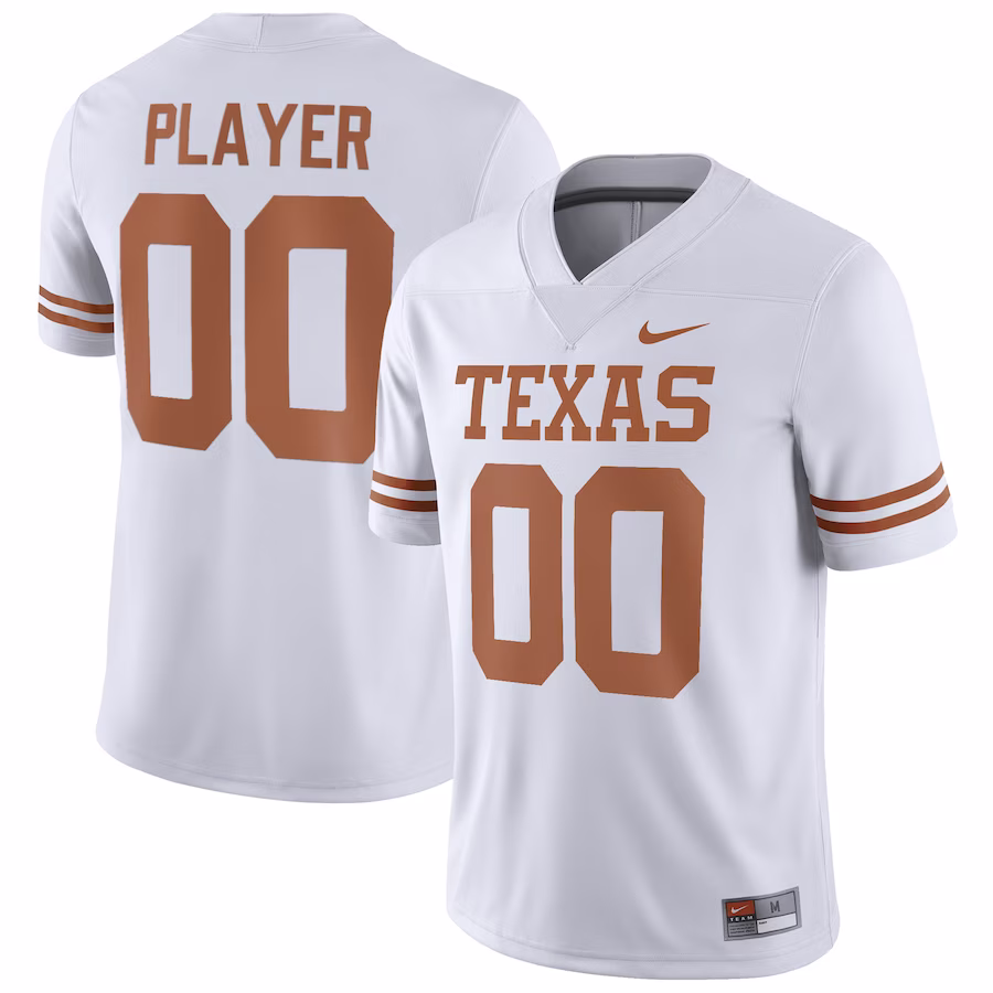 Texas Longhorns Nike Pick-A-Player NIL Replica Football Jersey - White - ujerseystore