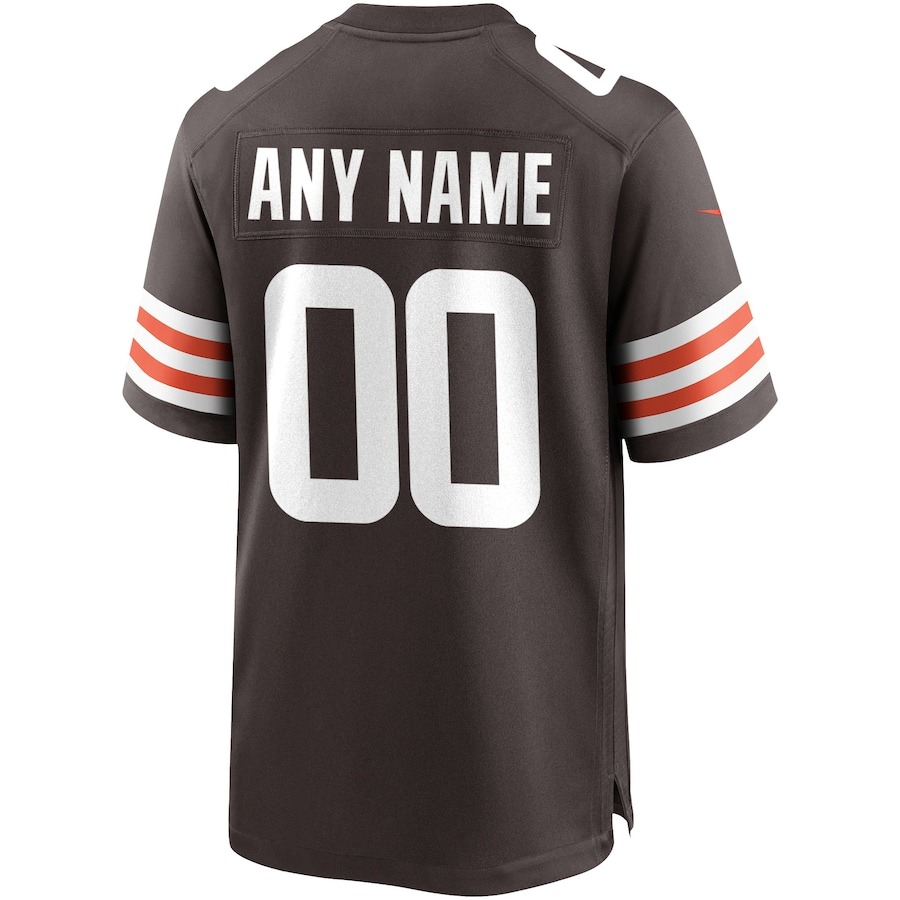 Men's Nike Cleveland Browns Brown Custom Game Jersey - ujerseystore