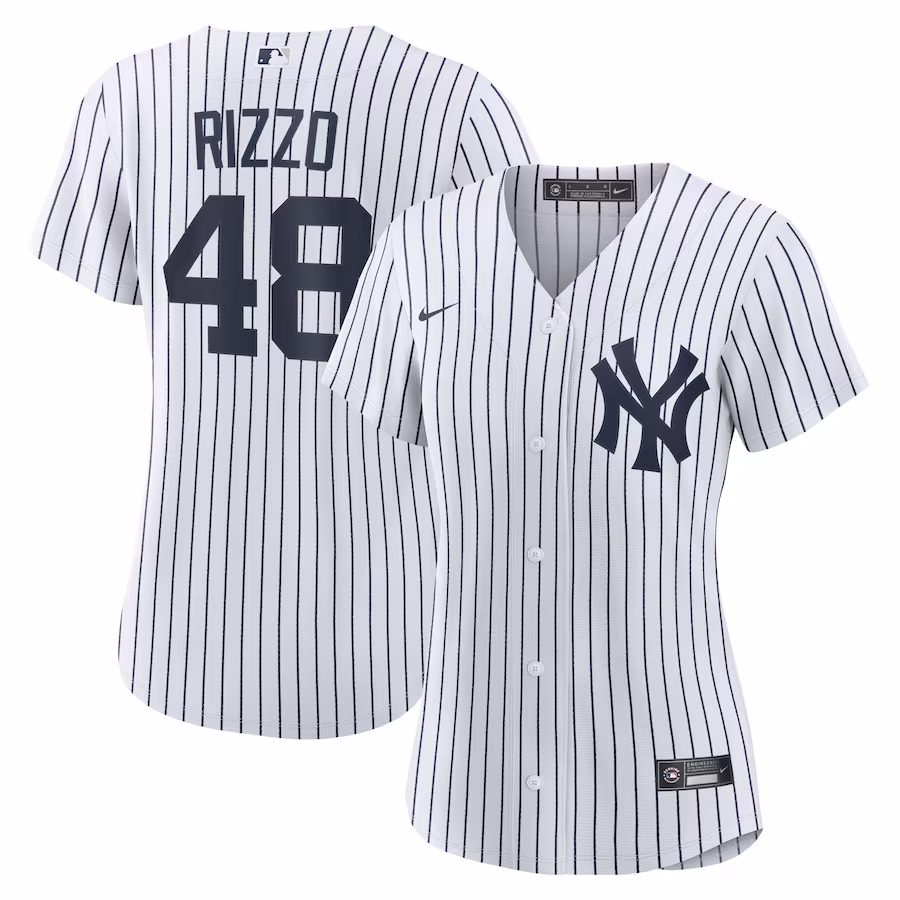 Women's New York Yankees Anthony Rizzo Nike White Home Official Replica Player Jersey - ujerseystore