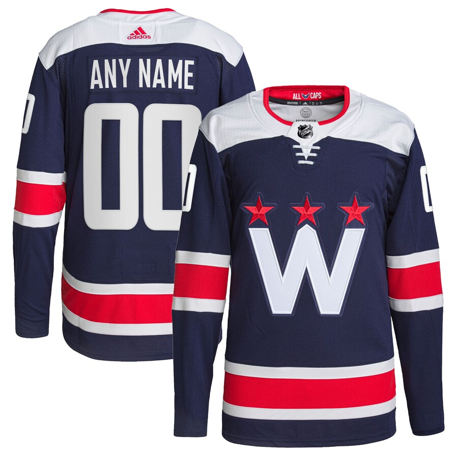 Men's Washington Capitals adidas Navy Alternate Authentic Pro Custom Jersey - ujerseystore
