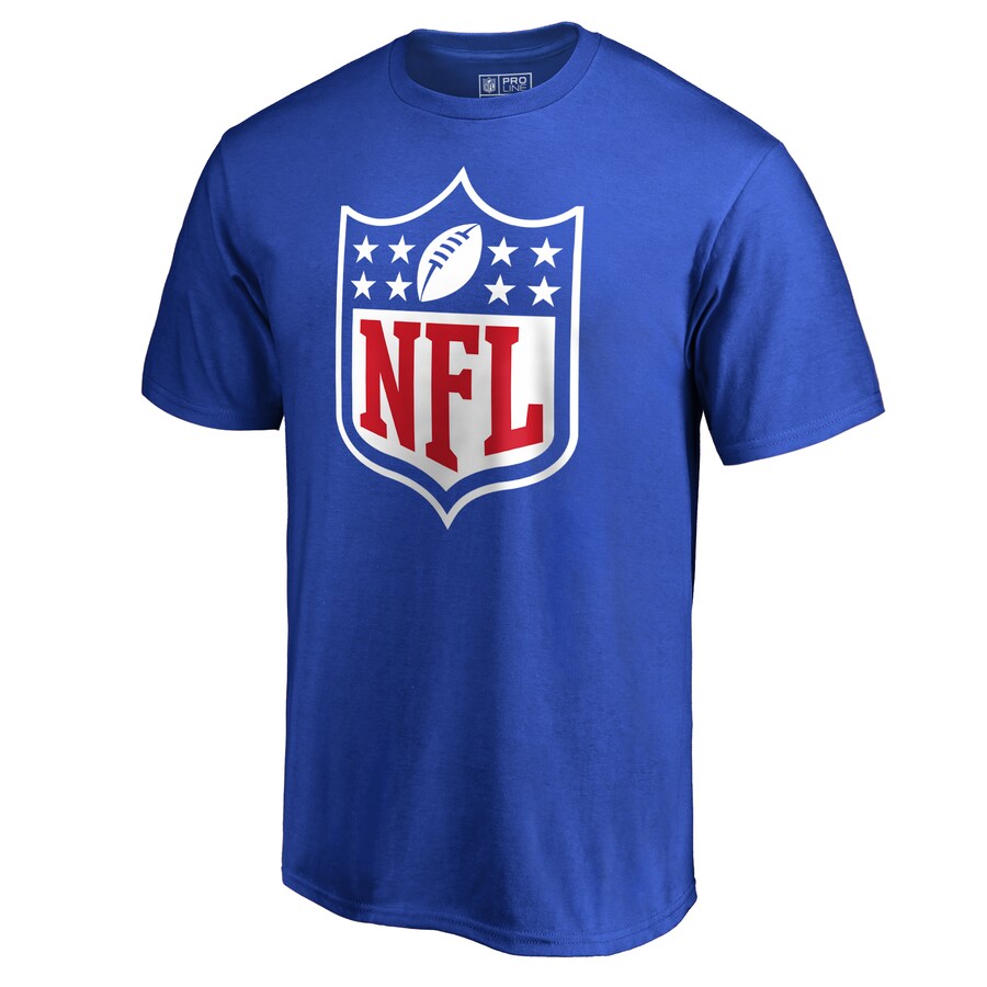Men's Royal NFL Shield Primary Logo T-Shirt - ujerseystore