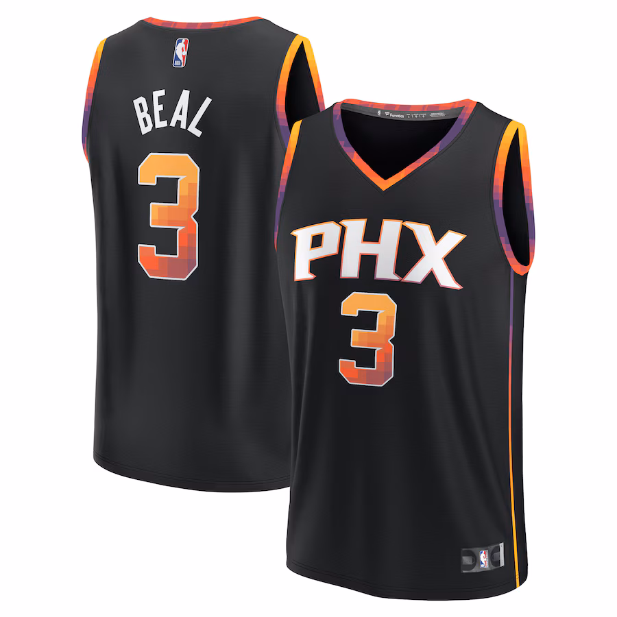 Men's Phoenix Suns Bradley Beal Fanatics Black Fast Break Player Jersey - Statement Edition - ujerseystore