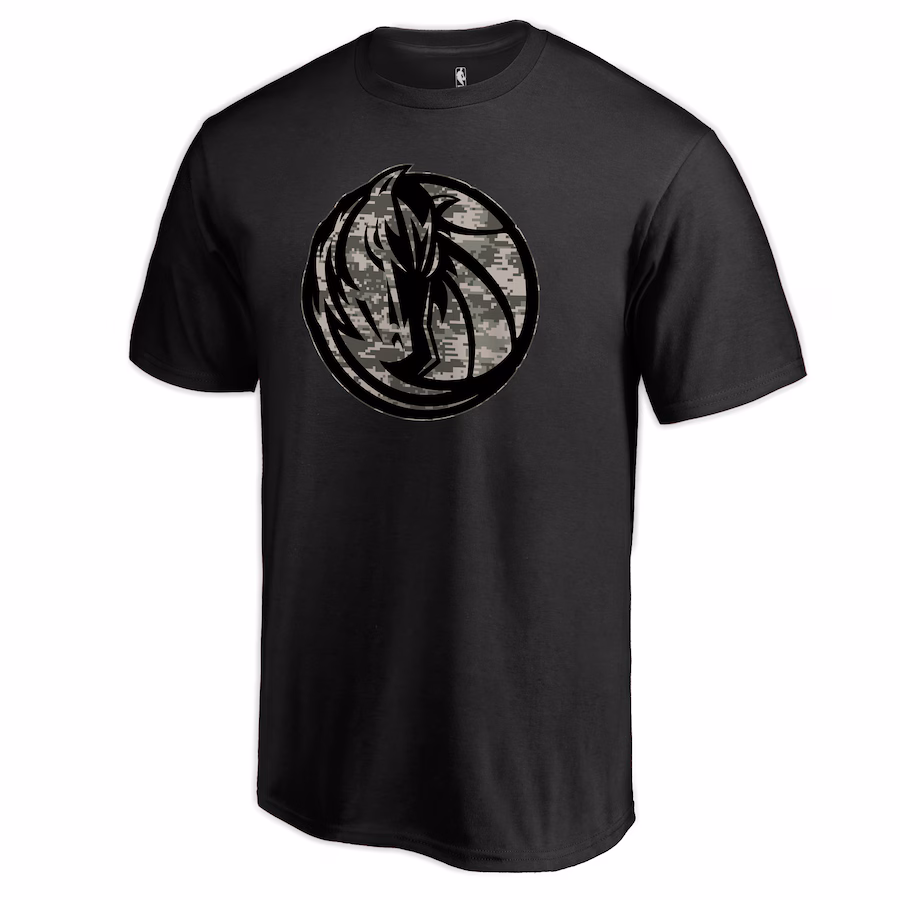 Men's Dallas Mavericks Black Cloak Camo T-Shirt - ujerseystore