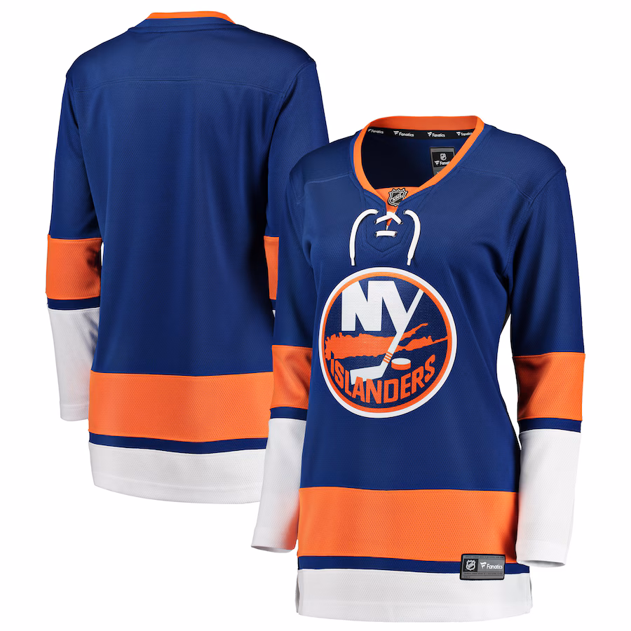 Women's New York Islanders Fanatics Blue Breakaway Home Jersey - ujerseystore