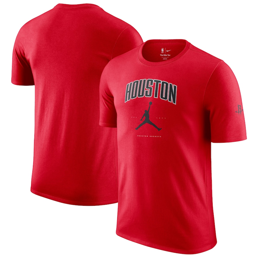 Unisex Houston Rockets Jordan Brand Red Essential Cities T-Shirt - ujerseystore