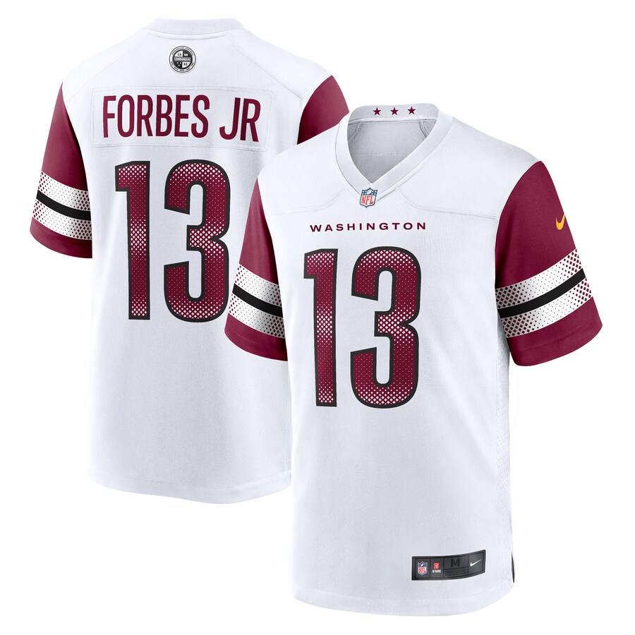 Men's Washington Commanders Emmanuel Forbes Jr. Nike White Away Game Jersey - ujerseystore