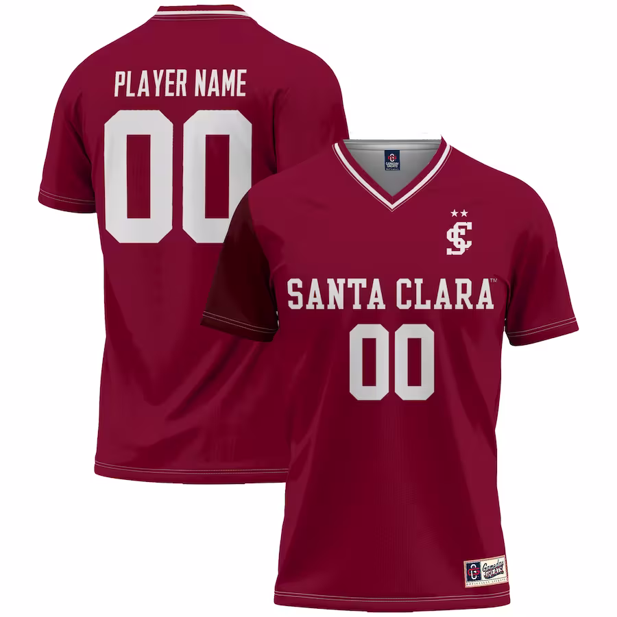 Santa Clara Broncos GameDay Greats Unisex NIL Pick-A-Player Lightweight Women's Soccer Jersey - Maroon - ujerseystore