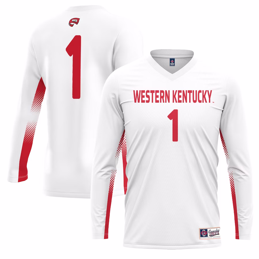 #1 Western Kentucky Hilltoppers GameDay Greats Youth Lightweight Women's Volleyball Jersey - White - ujerseystore