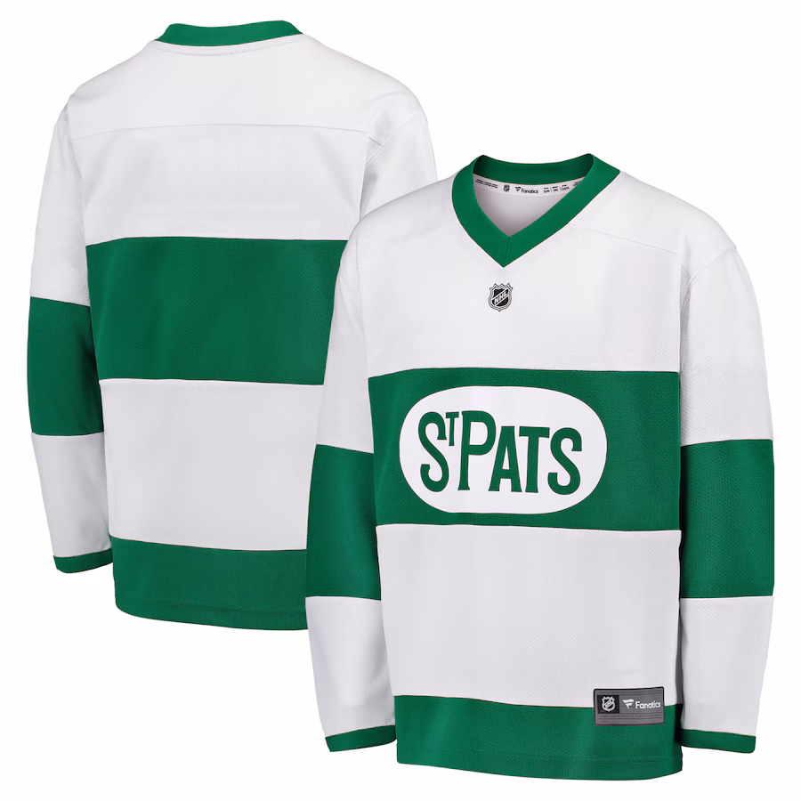 Youth Toronto Maple Leafs Fanatics White Away Replica Blank Jersey - ujerseystore