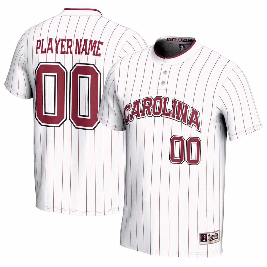 South Carolina Gamecocks GameDay Greats Youth NIL Pick-A-Player Lightweight Softball Jersey - White - ujerseystore